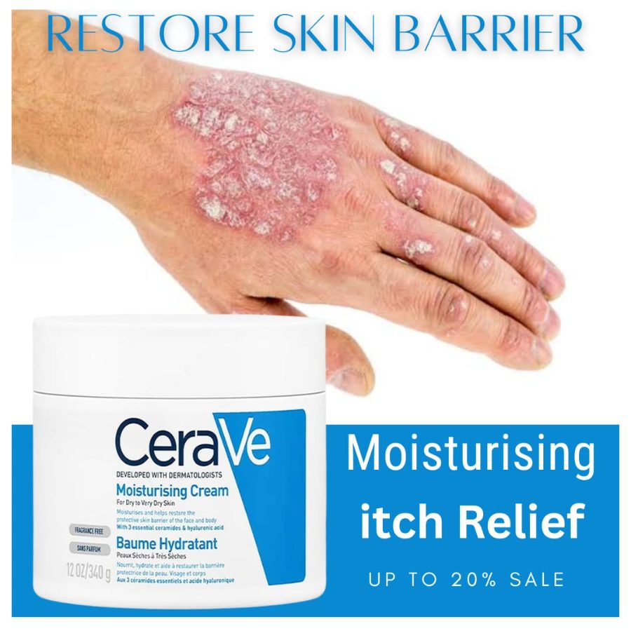 Cetaphil Moisturising Cream 450g – Deep Hydration for Dry, Very Dry & Sensitive Skin