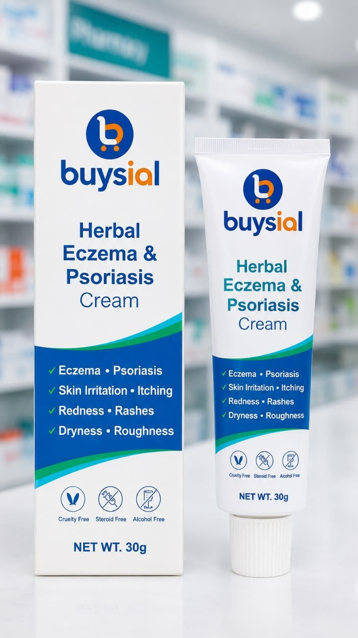 BuySial Herbal Eczema & Psoriasis Cream – 30g | Skin Irritation, Itching, Redness & Dryness Care