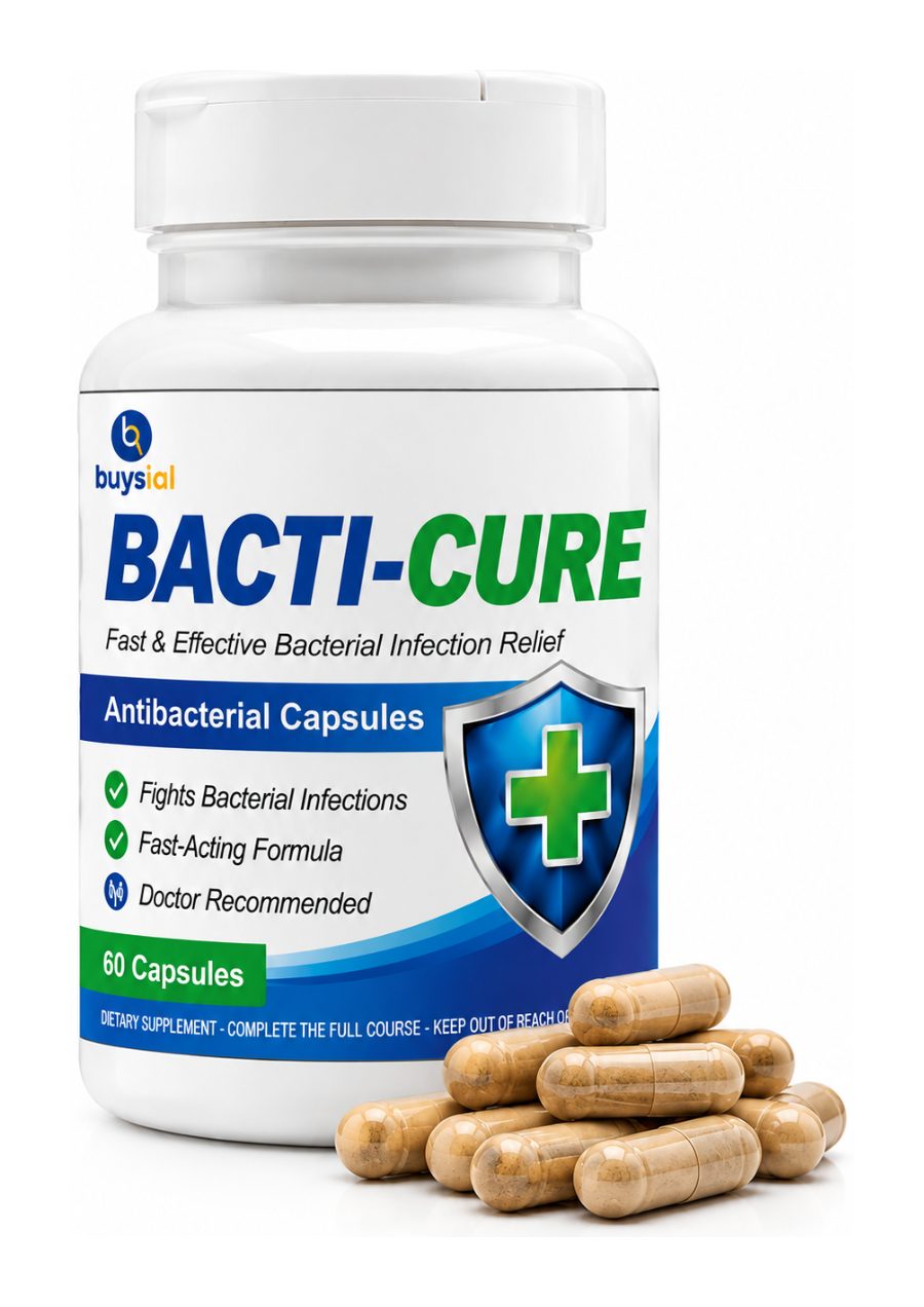 BuySial Bacti-Cure Antibacterial Capsules – 60 Capsules for Skin Care Support